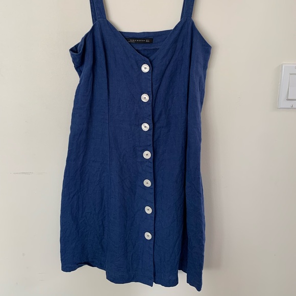 Zara Button Down Mini Dress - Picture 1 of 2